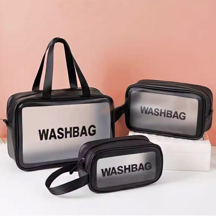 로지 여성용 유니 방수 워시 목욕 여행 화장품 가방 3종세트