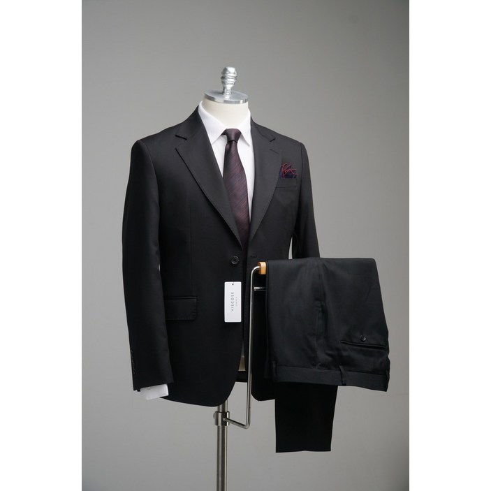 Premium T06 비스코스27 테일러기법 스티치공정 남자 봄 가을 블랙 정장 수트