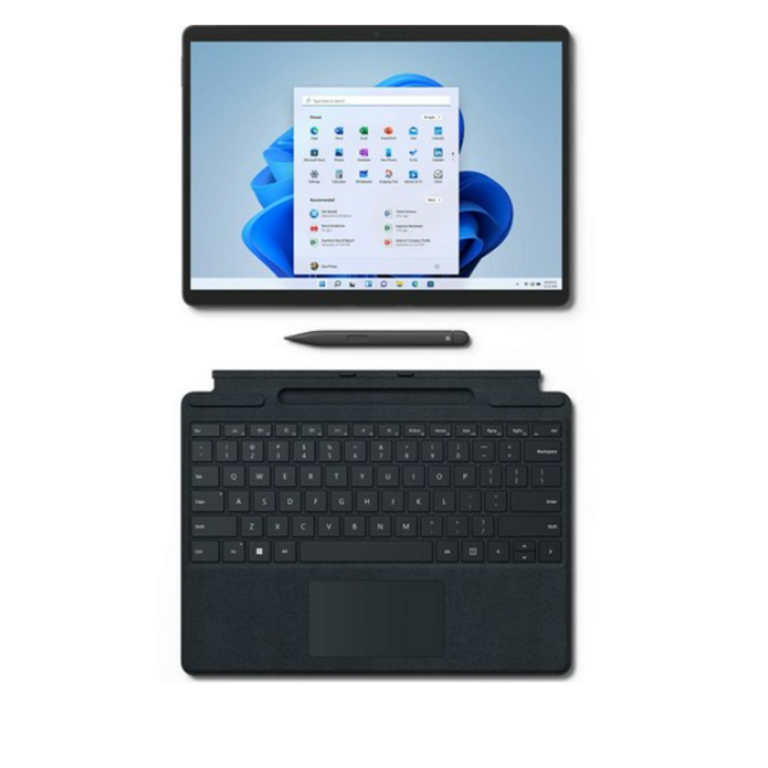 마이크로소프트 2022 서피스 프로 8 13 + 블랙 타입커버 + 슬림펜2