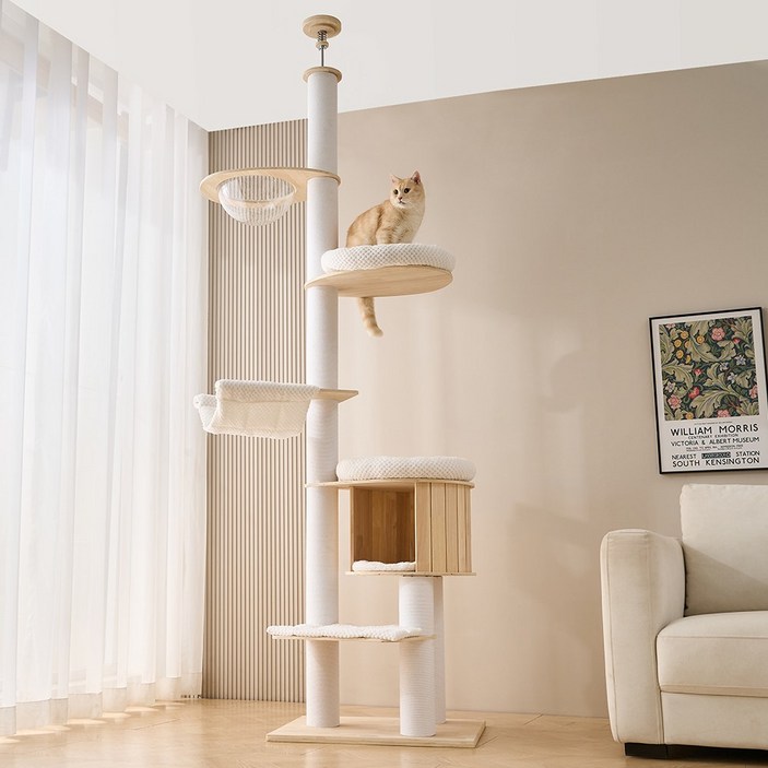 펫인꼬 고양이 원목 갤럭시 캣폴 캣타워