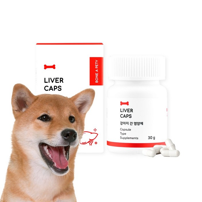 본아페티 리버캡스 강아지 반려견 간 영양제 캡슐 60정, 30g, 1개