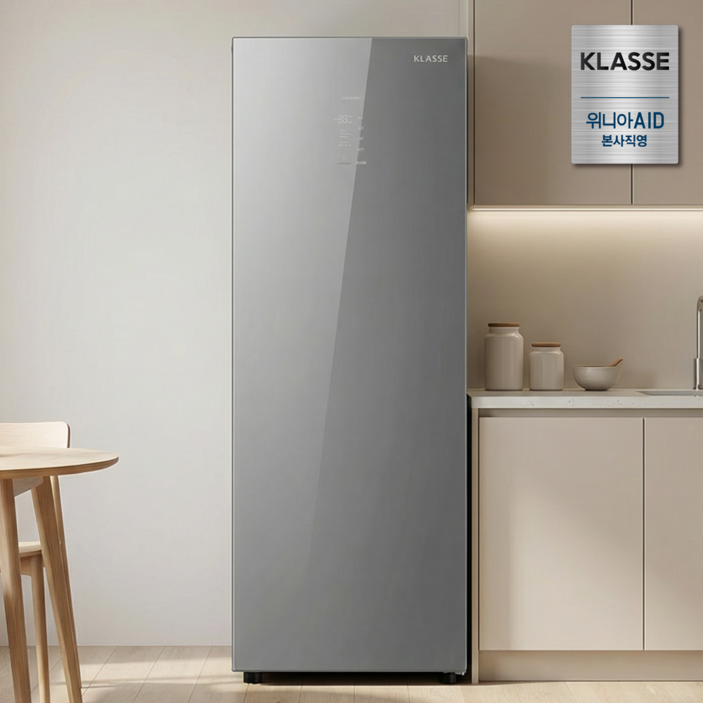 [25년 신제품] 위니아에이드 클라쎄 컨버터블 미니 스탠드형 김치냉장고 1도어 글라스모델 KAB112SSG4GPV(AK) 용기 FULL 기본구성, KAB112SSG4GPV(AK)