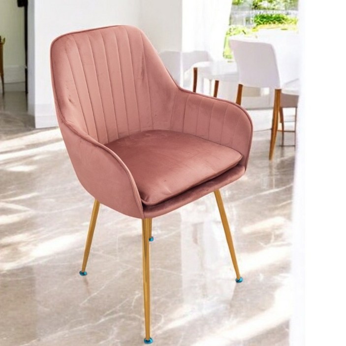 에코베스트 골드벨벳체어 인테리어 식탁의자 카페 다이닝체어