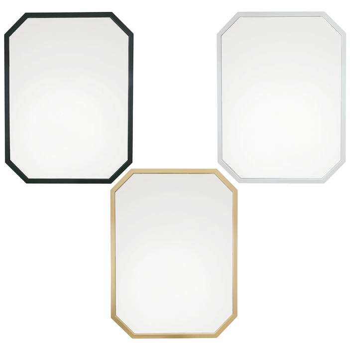 욕실거울 직팔각형거울 트랙 욕실경 거실 화장실 인테리어거울 직팔각, No.3 골드