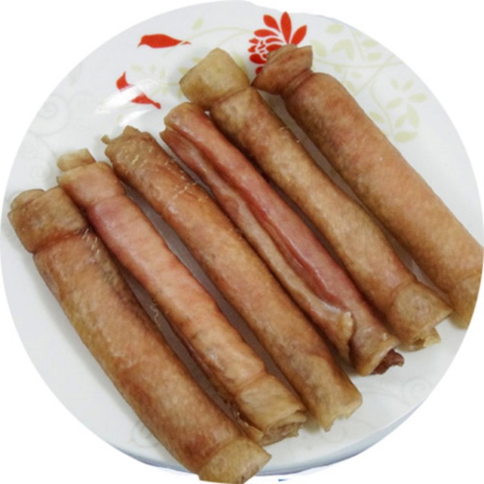 천연 수제 영양간식껌(등뼈,소힘줄,칠면조,오리윙,닭발), 1개, 콜라켄껍데기롤120g