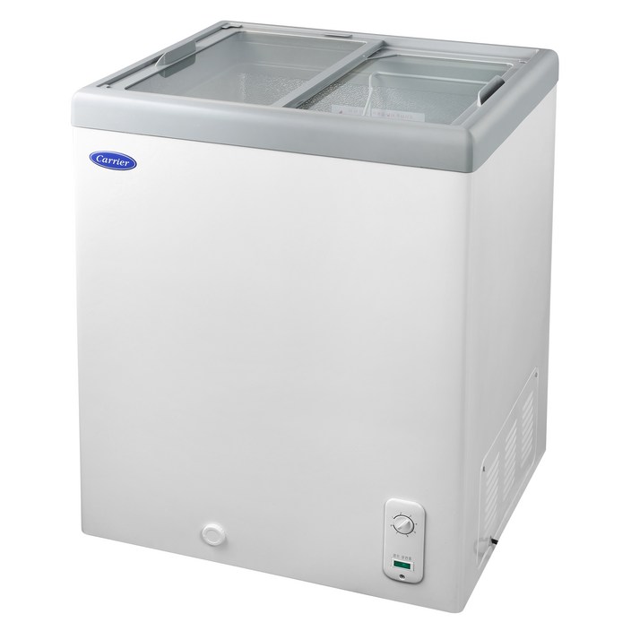 캐리어 저소음 다목적 유리도어 냉동고 97L 방문설치