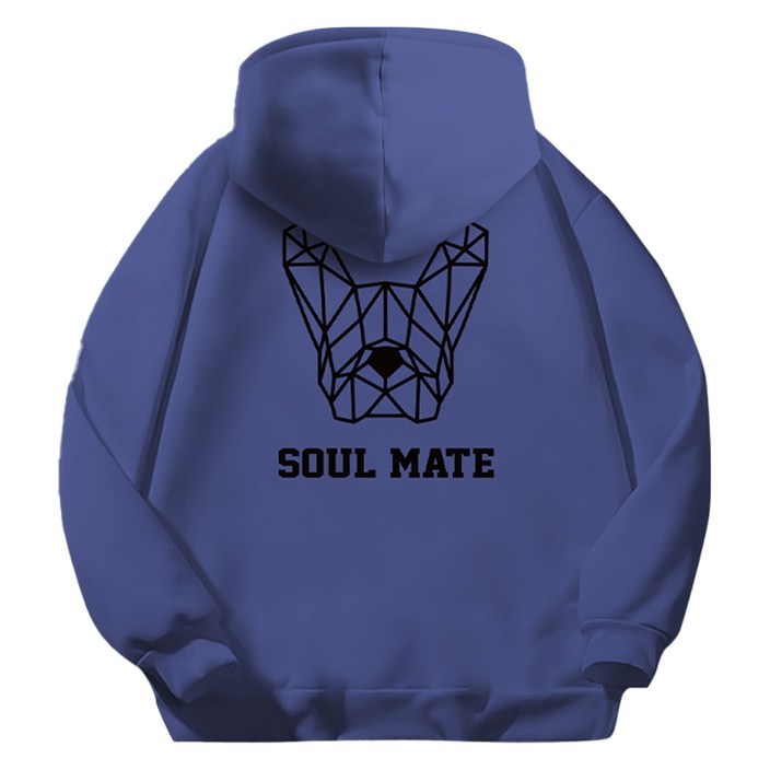 일루소 남녀공용 소프트 특양면 소울메이트 후드티