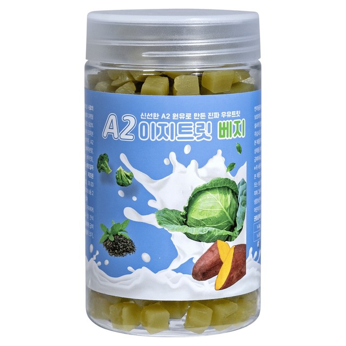 PureA2 강아지 이지트릿 간식, 베지, 200g, 1개