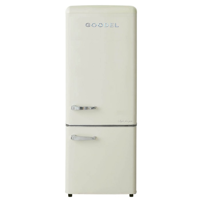 구델 리얼레트로 AI 미니 200L 2도어냉장고 방문설치, RGC20ADJ