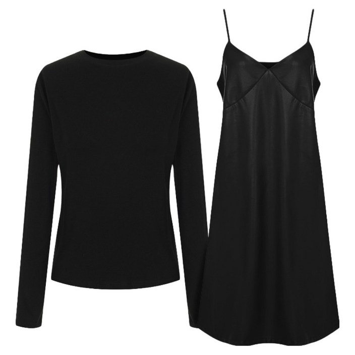 샐리 레더뷔스티에원피스 세트 I4C-CSE012