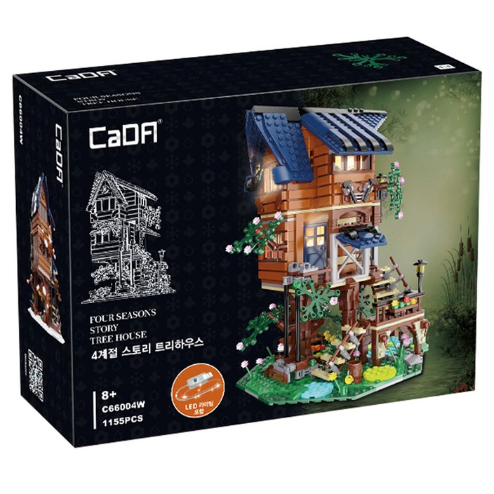 바니랜드 CaDA 4계절 스토리 트리하우스 블록 C66004W 바니랜드 CaDA 4계절 스토리 트리하우스 블록 C66004W