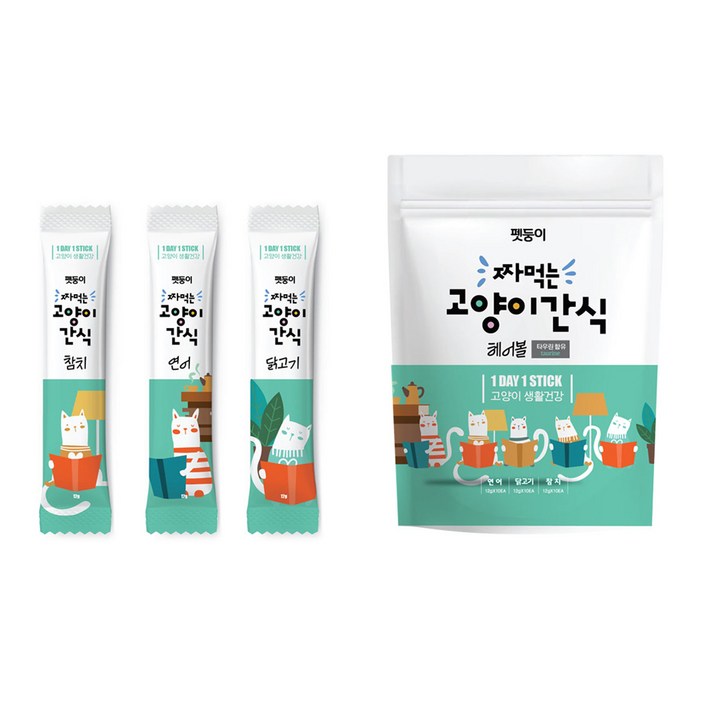 펫둥이 짜먹는 고양이 간식 헤어볼 3종, 혼합맛(참치/연어/닭고기), 360g, 1개