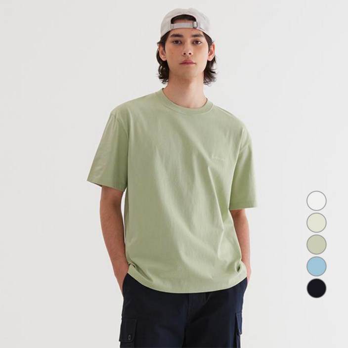 커버낫 남녀공용 스몰 어센틱 반팔 티셔츠