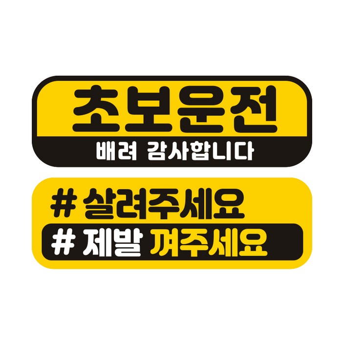 제제데코 자동차 탈부착 자석 고휘도 반사 미디엄 스티커 E230 2종 세트, EC002 EC048, 1세트