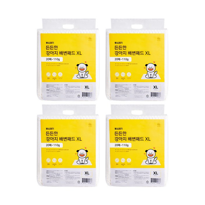 뽀시래기 든든한 강아지 배변패드 XL 80매 뽀시래기 든든한 강아지 배변패드 XL 80매