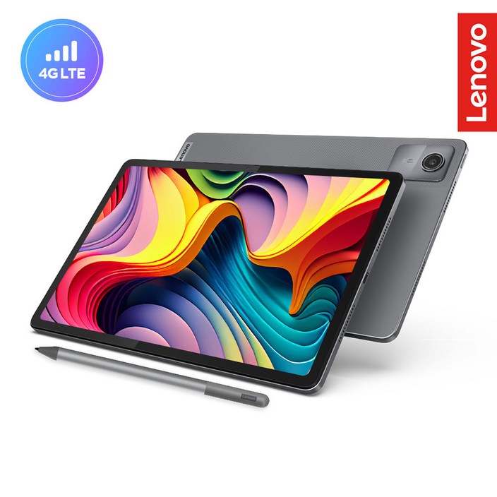 [Lenovo Certified] Tab M11 LTE with Pen 그레이 국내정식수입 포토상품평이벤트, 루나 그레이, 128GB, Wi-Fi+Cellular