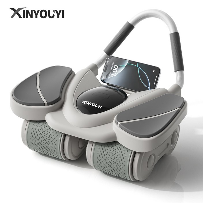 Xinyouyi 리바운드 무소음 AB 슬라이드 롤 아웃 복근 코어 강화 ab 파워휠 롤러 홈트 운동기구 + 프리미엄 무릎패드