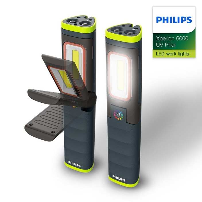 필립스 공식판매점 프로페셔널 엑스페리온 6000 시리즈 LED 작업등 캠핑랜턴 X60 UV Pillar, 혼합색상, 1개