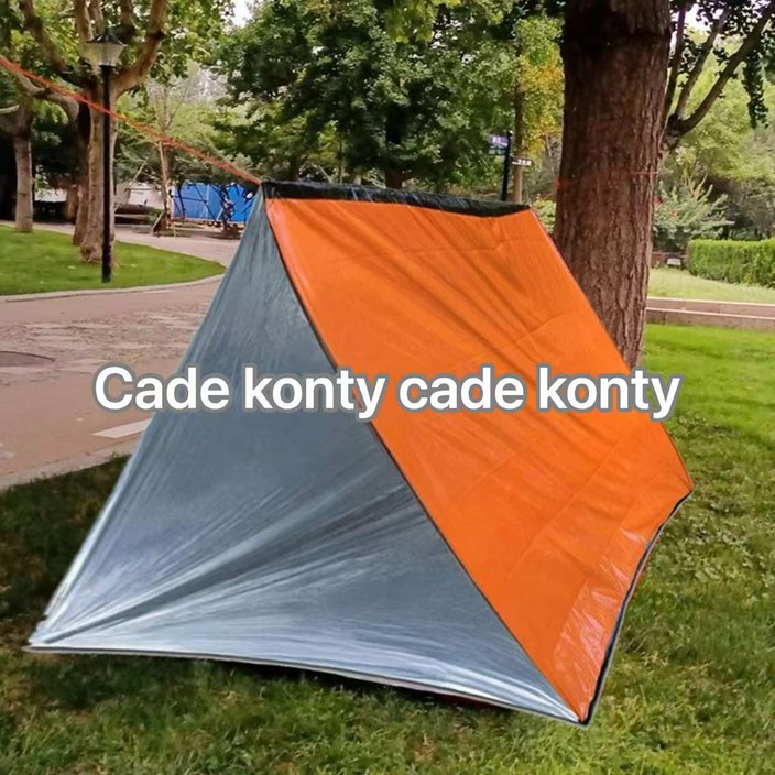 초경량 등산 비닐 텐트 생존 등산 쉘터