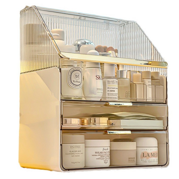 분리 사용가능 미노스토리 NEW 시즌 특대형 3단 화장품정리함  브러쉬 보관함 증정