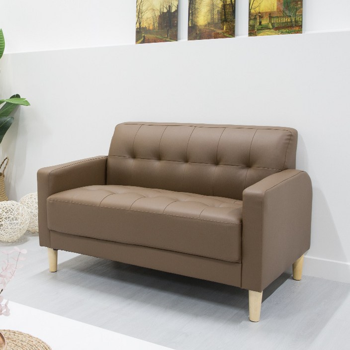 한정수량 추가즉시할인 에보니아 티아라 2인소파 생활방수패브릭PU가죽 선택