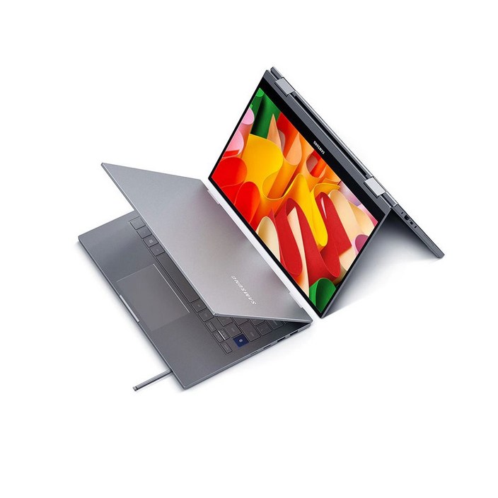 리퍼비시 새상품급 삼성 갤럭시북 플렉스 360 알파 NT730QCJ, NT731QCJ 10세대 2in1 360도 윈도우 설치