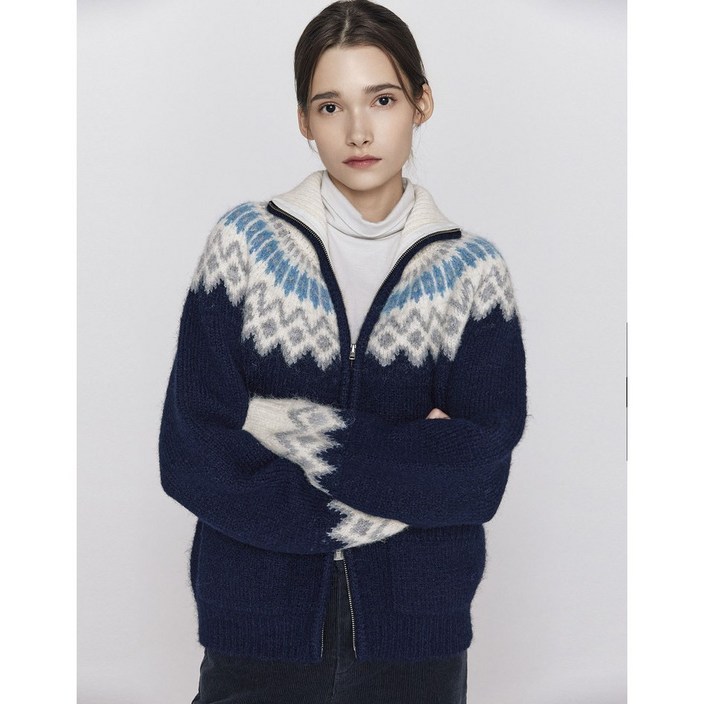 [지오다노]NEW 여자 노르딕 풀집 가디건 05355922