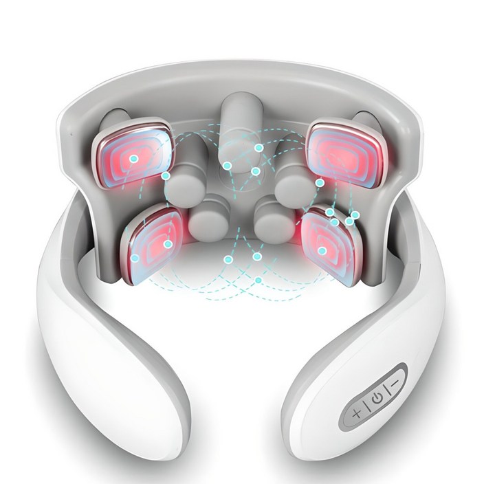 넥슬림 EMS 저주파 온열 목 마사지기 무선 안마기