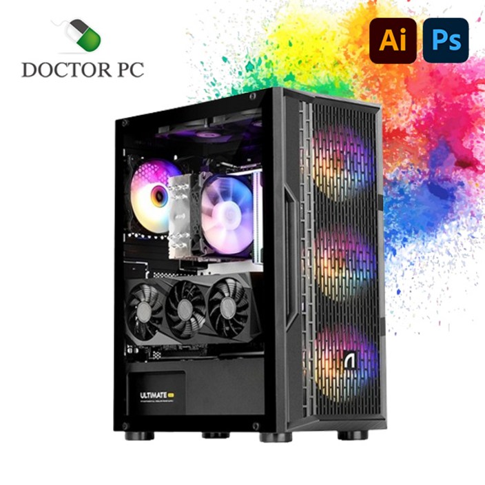 닥터PC 포토샵 컴퓨터 일러스트 웹디자인 쇼핑몰 캐드 디자인용, 블랙, 디자인컴11번, 500GB, 32GB, WIN11 Home 닥터PC 포토샵 컴퓨터 일러스트 웹디자인 쇼핑몰 캐드 디자인용, 블랙, 디자인컴11번, 500GB, 32GB, WIN11 Home