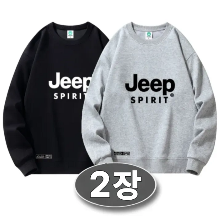 11JEEP SPIRIT 지프 남자 여성 맨투맨 면 100 오버핏 면티 긴팔티 티셔츠