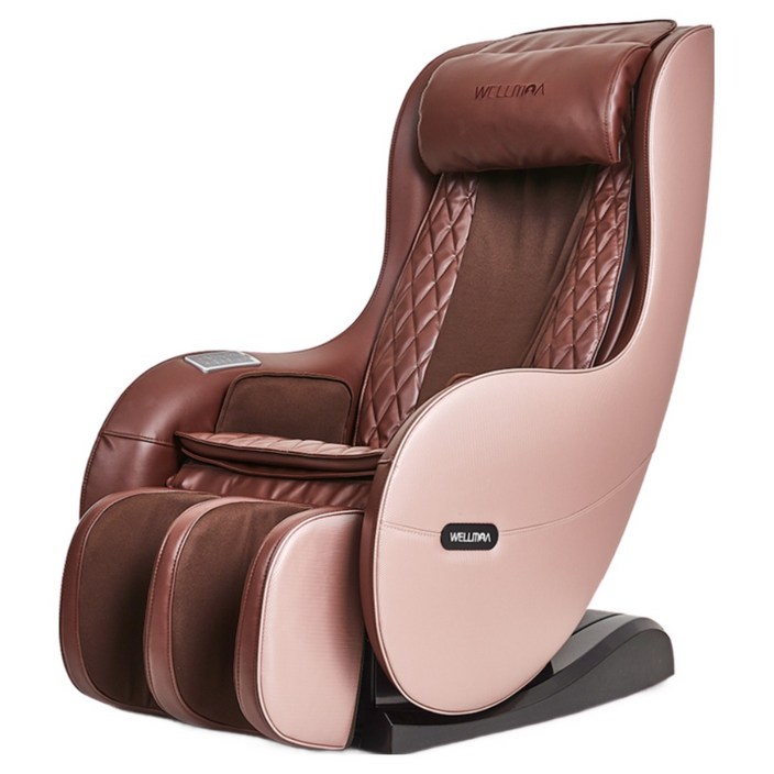 웰모아 안마의자 트윈뮤 HCW-5000 소형 미니 전신마사지기 리클라이너 의자 1인용 개인용 전신 안마기 안마의자 소파, 트윈_로즈핑크