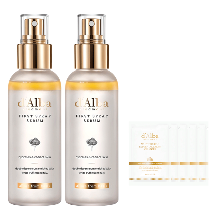 달바 화이트 트러플 퍼스트 스프레이 세럼 100ml x2p  약산성 젤 클렌저 3ml x 5p