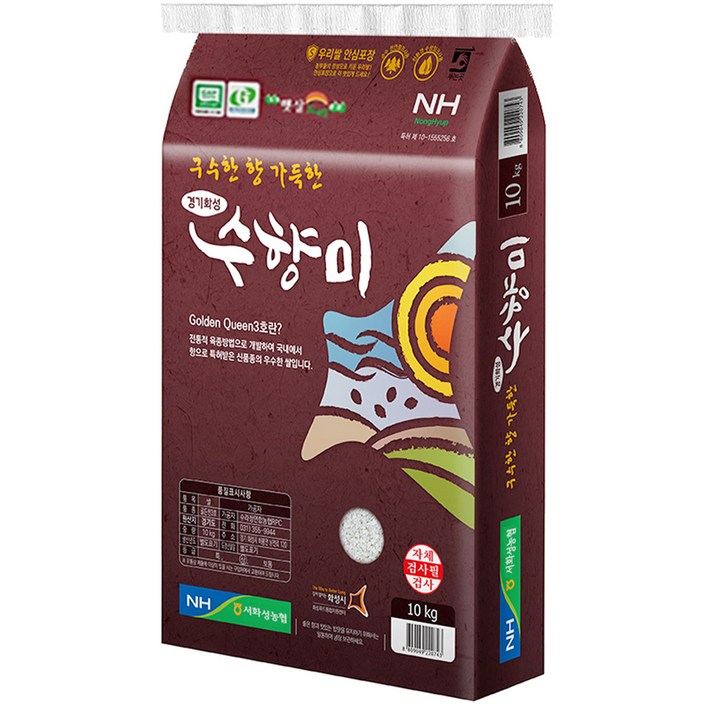 서화성농협 GAP인증 골드퀸 수향미, 10kg, 1개