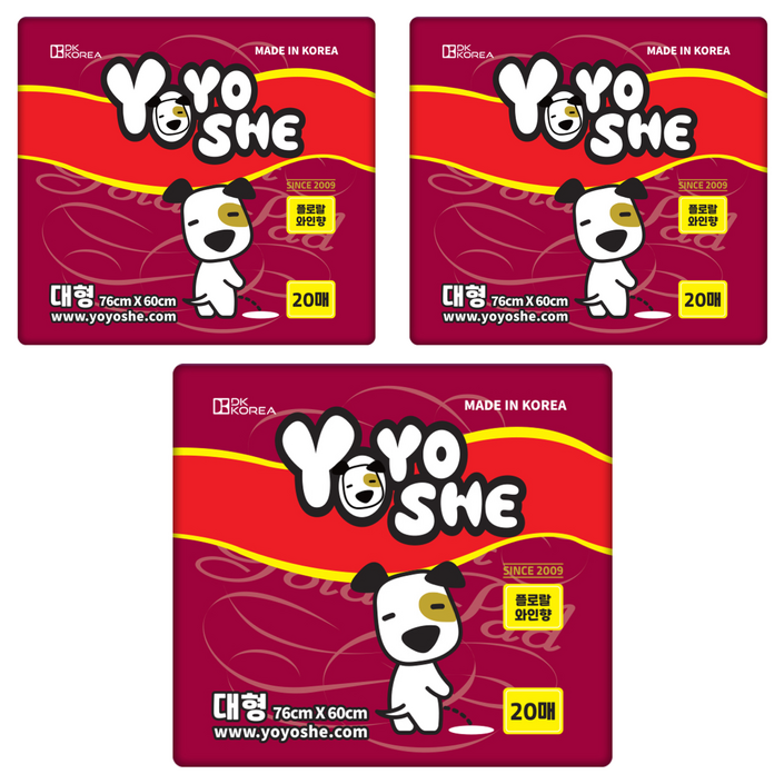 요요쉬 반려견용 배변패드 플로랄와인향