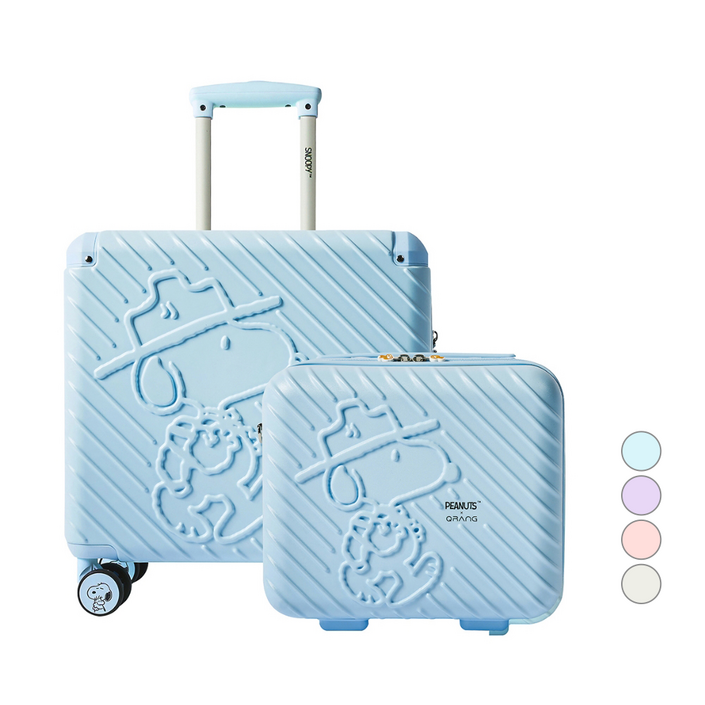피너츠 큐랑 시애틀 스누피 기내용 미니캐리어미니백 세트 12인치18인치