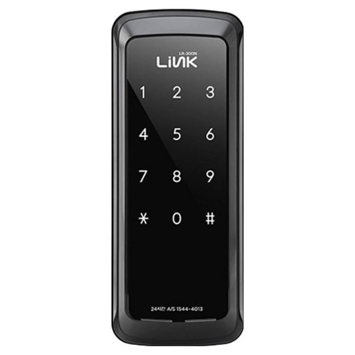 유니코 Link 번호전용 실속형 보조키 디지털 손잡이 없음 도어락 LR300N
