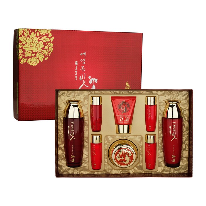 예담윤빛 홍삼 진율 여성 스킨케어 4종세트, 1세트