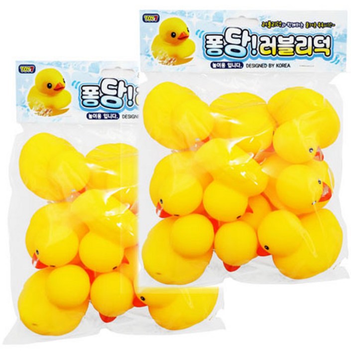 토이세븐 퐁당 러블리덕 목욕놀이완구 9p, 혼합색상, 2세트
