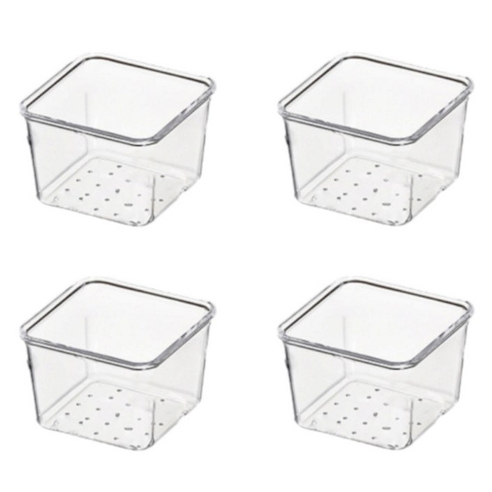 주앤지 아크릴 수납 정리함 A 7.5 x 7.5 x 5.6 cm