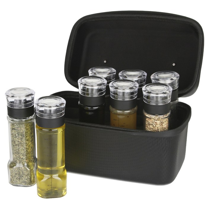 키텐실 캠핑 휴대용 양념통세트 블랙