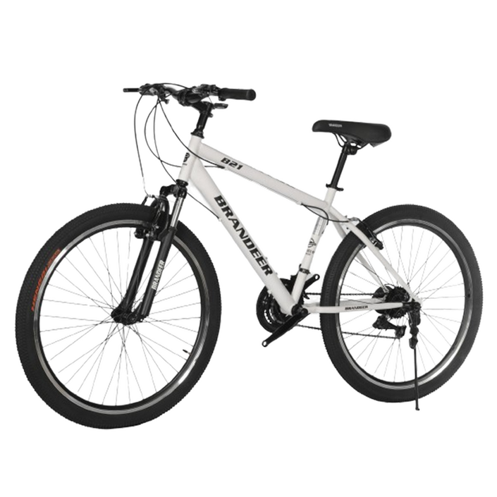 브랜디어 입문용 MTB 21단 자전거 B21, 매트화이트, 1개, 170cm