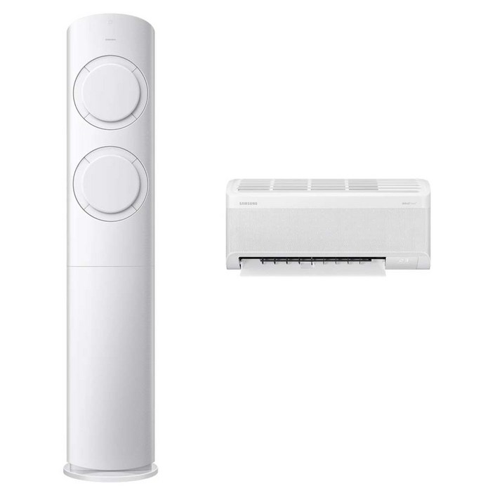 삼성전자 56.9㎡(17.2평) + 18.7㎡(5.7평) AI Q9000 홈멀티형 에어컨 AF60F17D11WRT + 리모컨 세트 방문설치