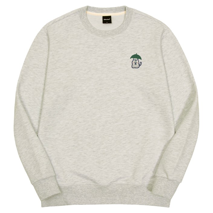 옥스타 레인냥 자수 특양면 맨투맨