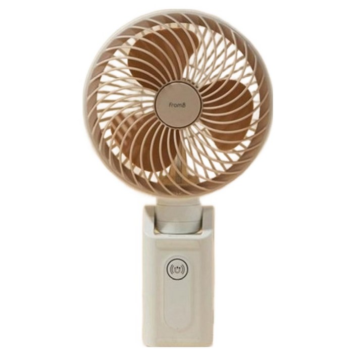 프롬비 오토스윙 탁상용 손선풍기 대형, 952GFPC, 크림베이지