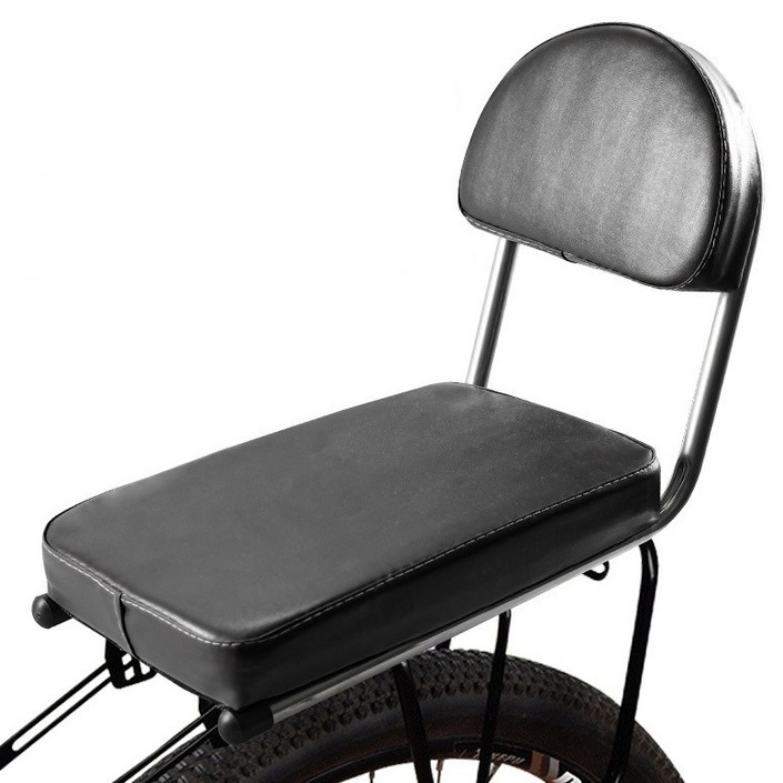 올이즈유 자전거 짐받이 쿠션의자, 블랙, 1개