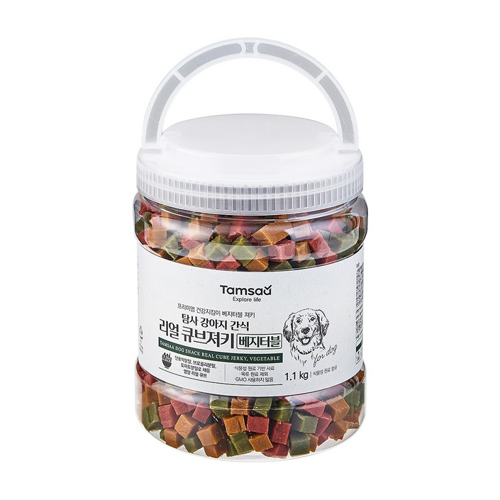 탐사 강아지 리얼 촉촉 큐브 져키