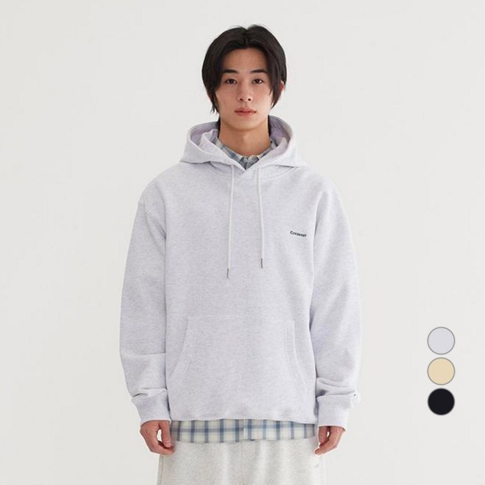 커버낫 남녀공용 스몰 어센틱 후드티