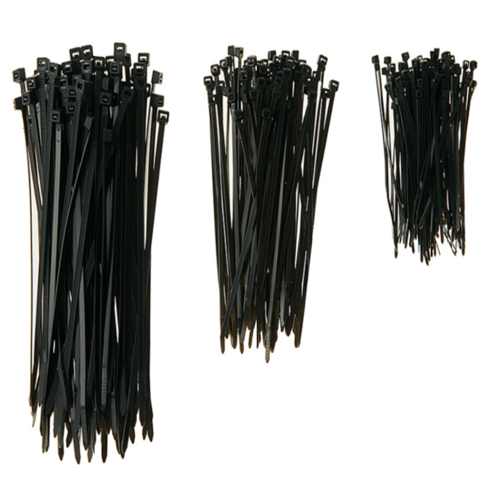 코멧 홈 고강도 PA66 케이블타이 대 100개  중 100개  소 100개