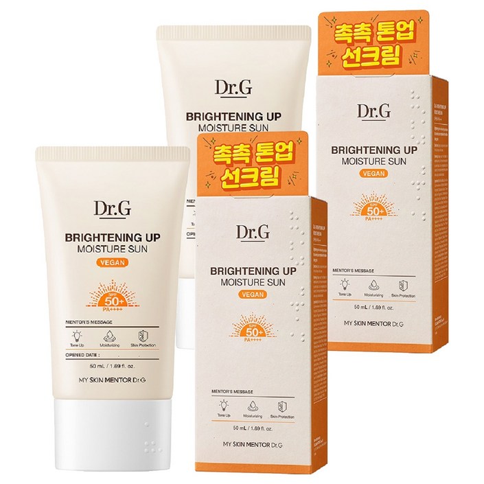 닥터지 브라이트닝 업 모이스처 선크림 SPF50 PA, 50ml, 2개