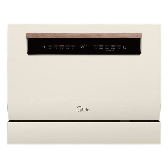 마이디어 카운터탑 앱연동 자동문열림 식기세척기 6인용, 아이보리, MDWTT0608AKR, 방문설치